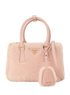 Small Galleria, &pound;1,500, Handbags, Pink, Shearling, Front view